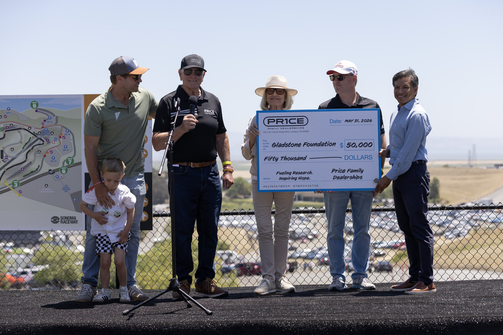 Gladstone Institutes check presentation