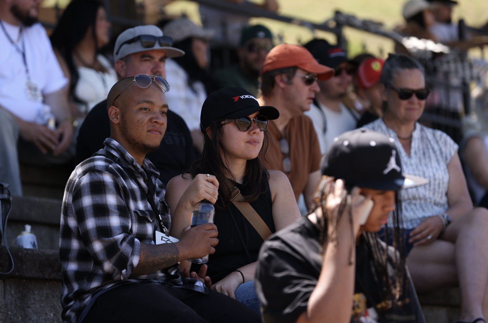 Grandstands full of guests