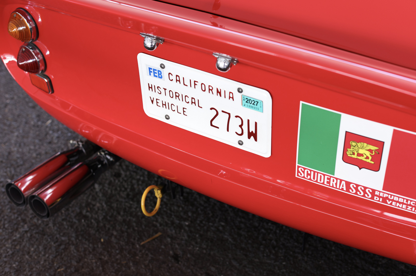 Ferrari license plate