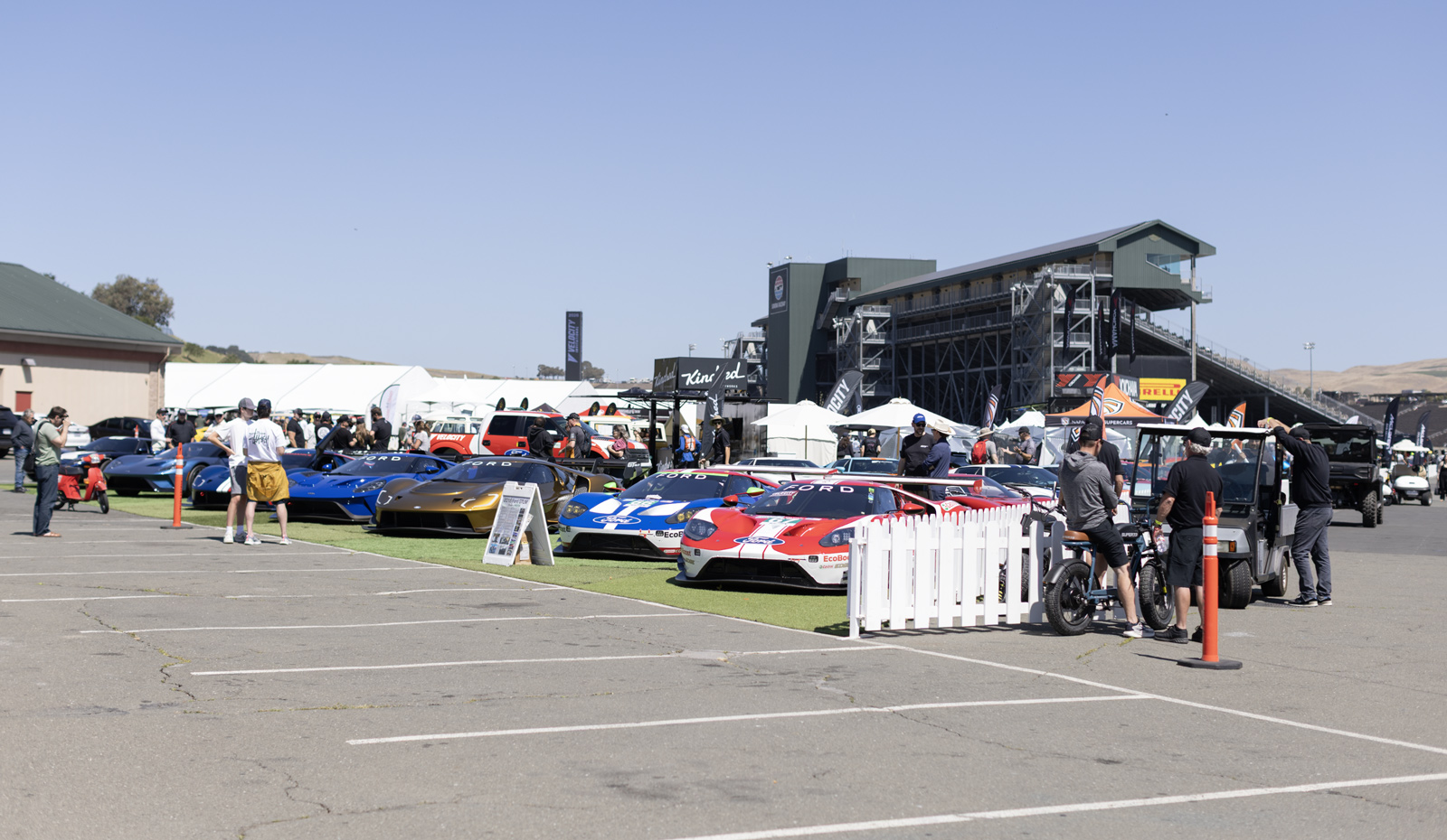 Ford GTs on display