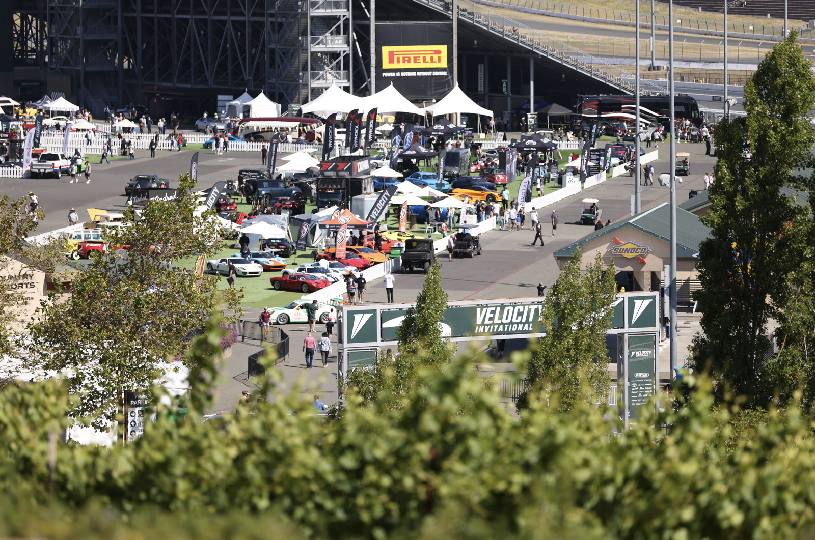 Paddock from above