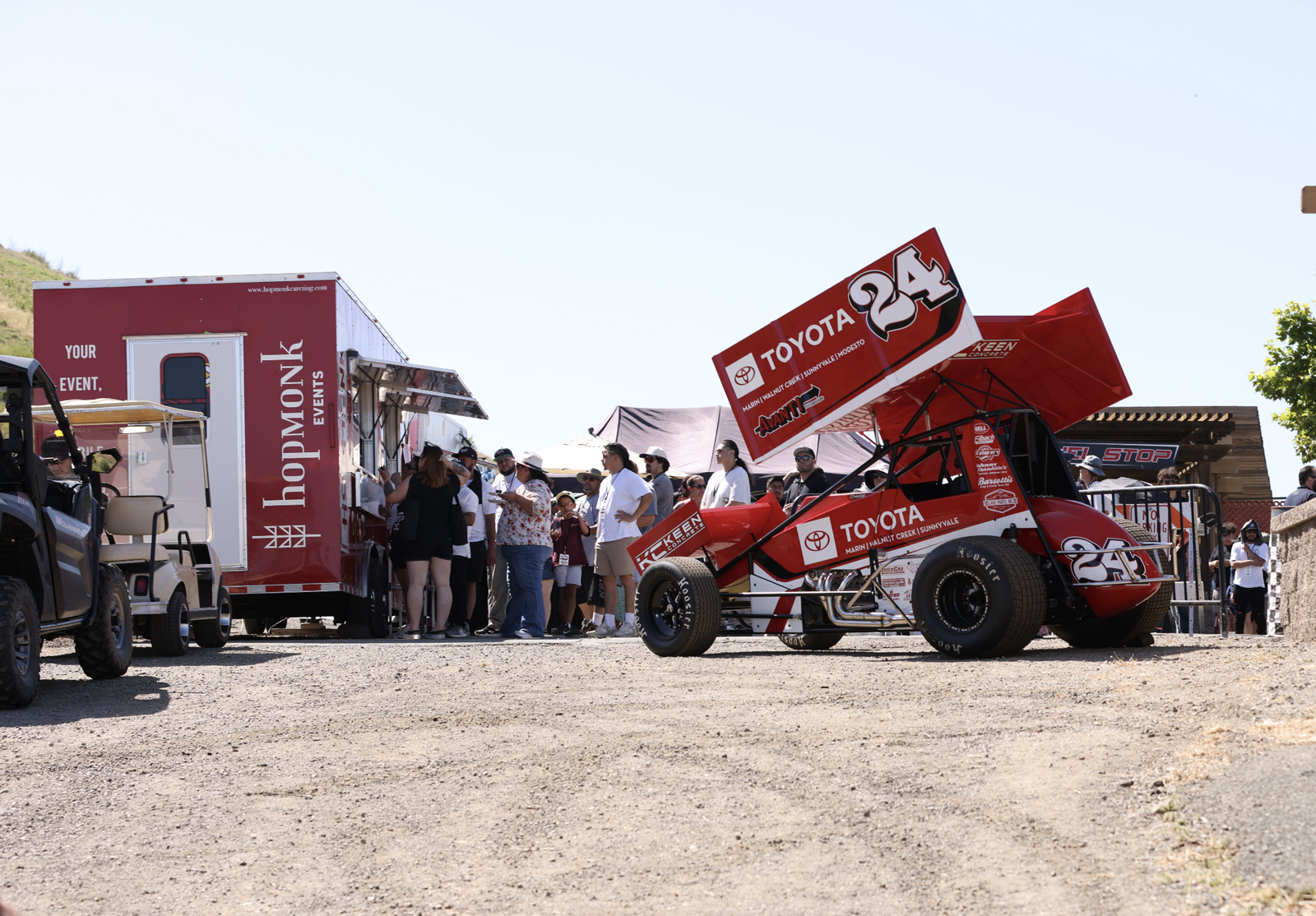 Chase cars and food trucks