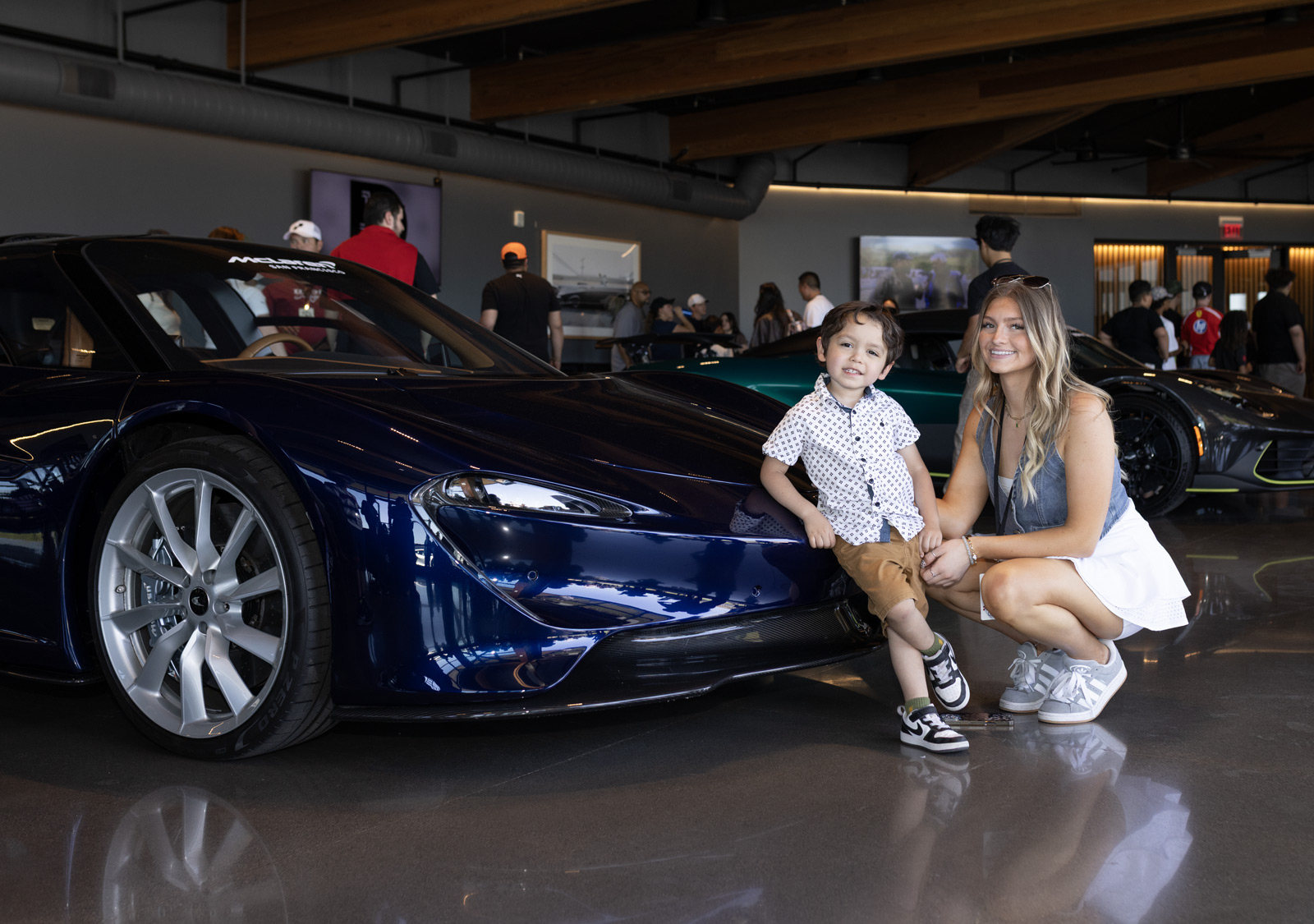 Kid with McLaren Speedtail